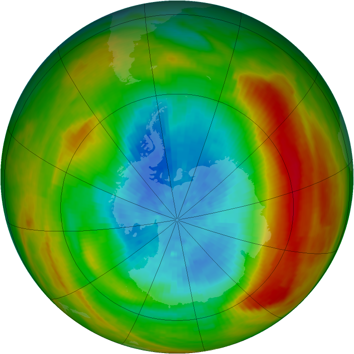 Antarctic ozone map for 27 September 1979